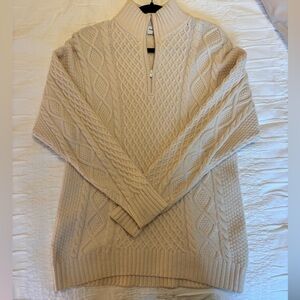 Aritzia 3/4 Zip Peggy Sweater